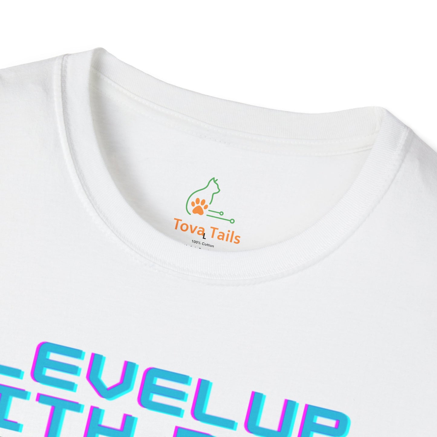T-Shirt Level Up with Pets Design
