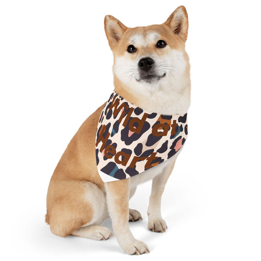 Leopard 'Wild at Heart' Pet Bandana Collar — Cute Dog & Cat Accessory
