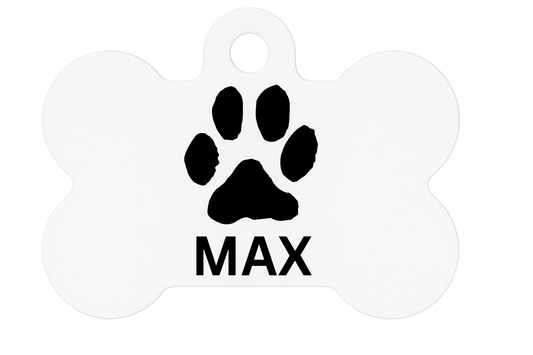Pet Tag - Bone-shaped ID Tag for Max