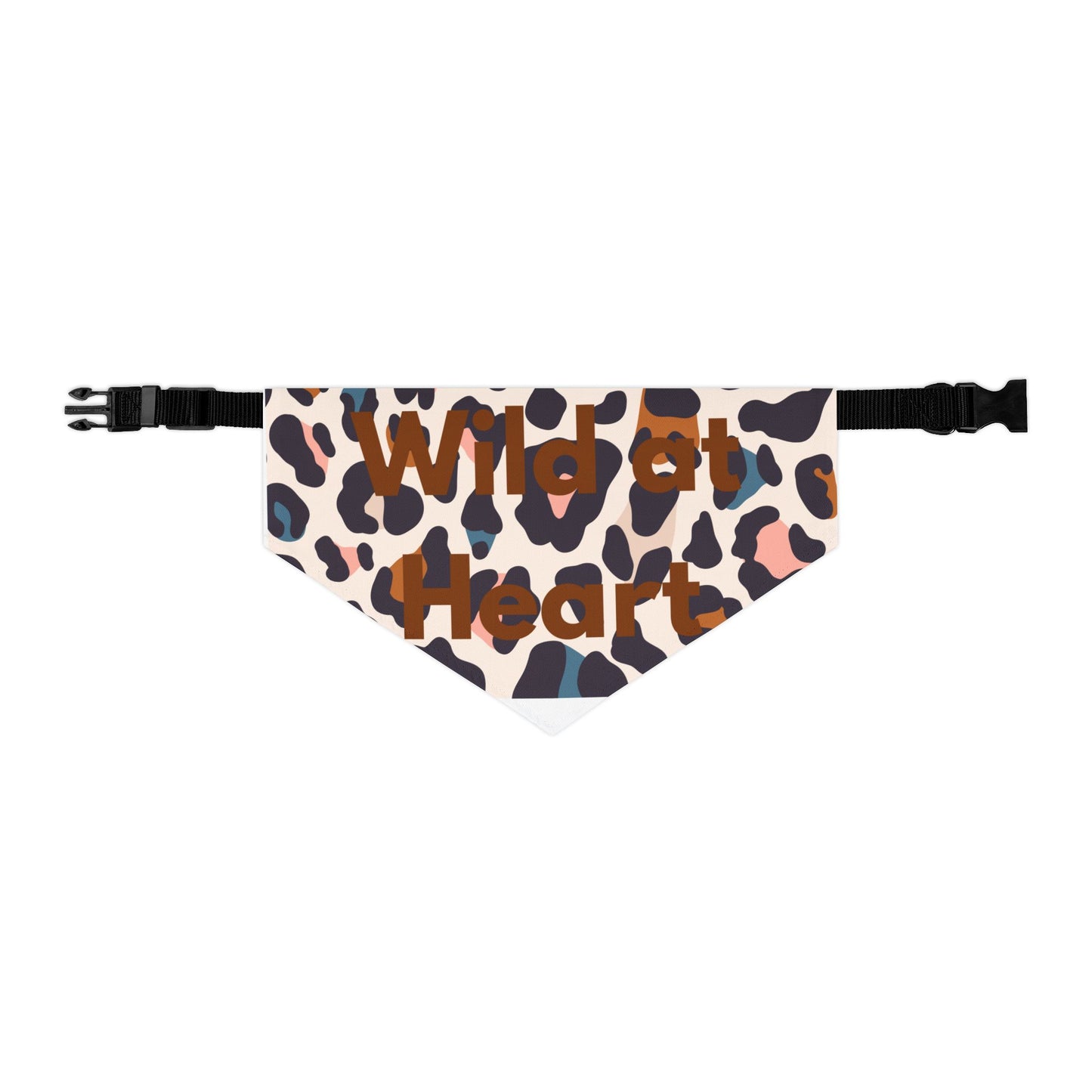 Leopard 'Wild at Heart' Pet Bandana Collar — Cute Dog & Cat Accessory