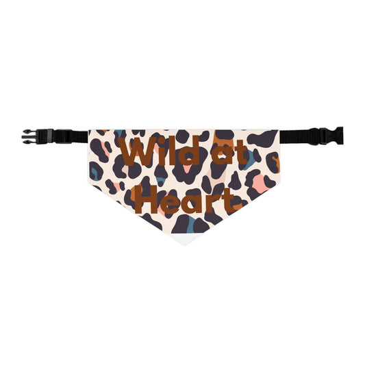 Leopard 'Wild at Heart' Pet Bandana Collar — Cute Dog & Cat Accessory