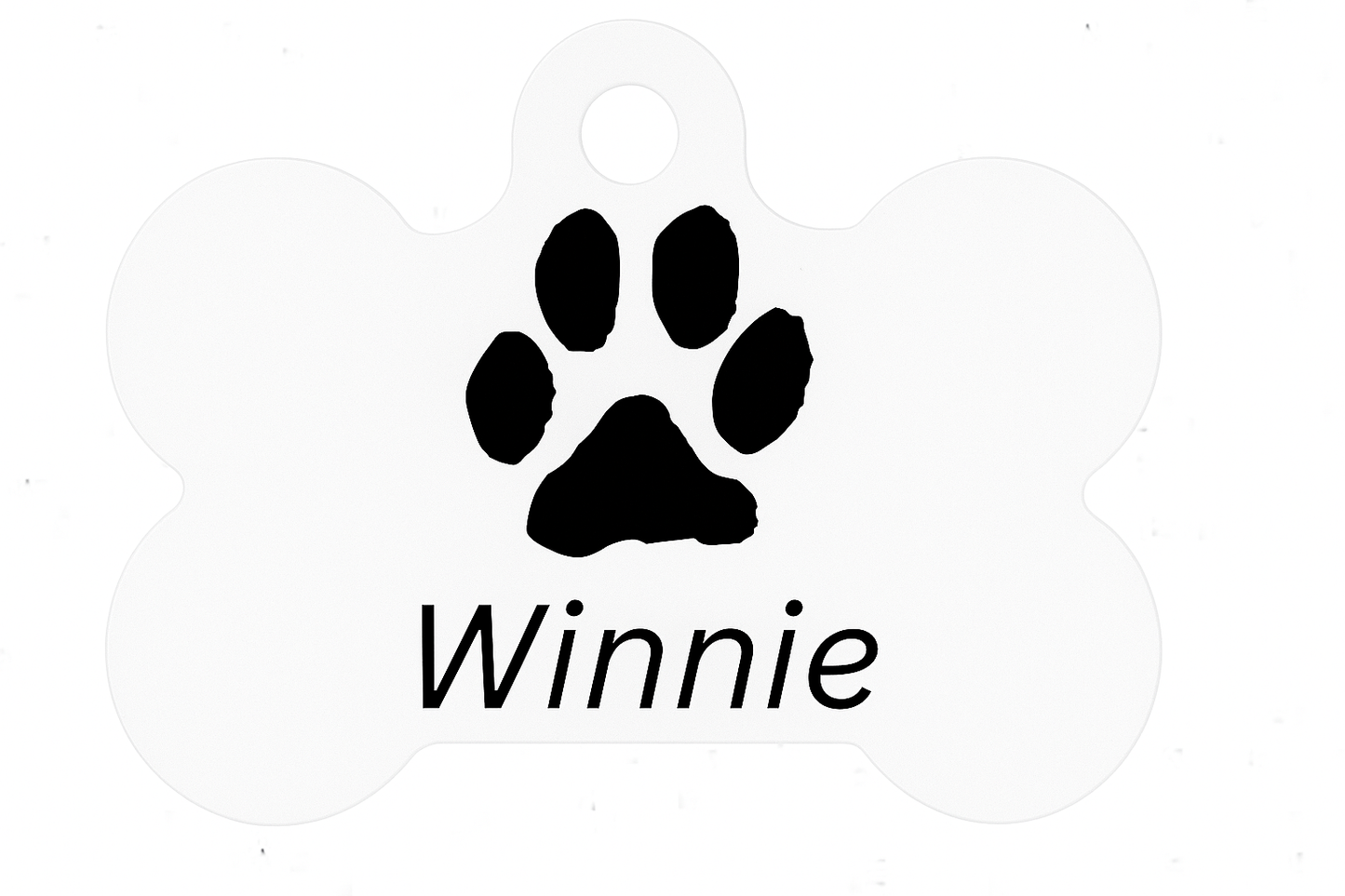Personalized Pet Tags with Paw Print - Custom Name Dog ID Tag